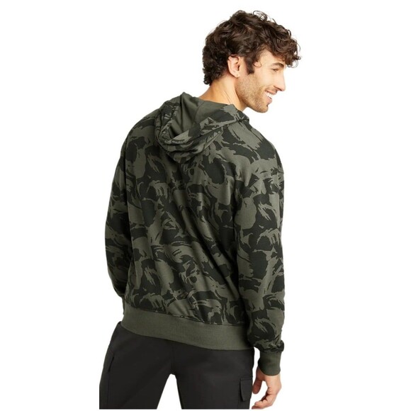 NWT Men's Champion AOP Global Explorer French Terry Men's Fleece Hoodie, Small - Picture 3 of 10